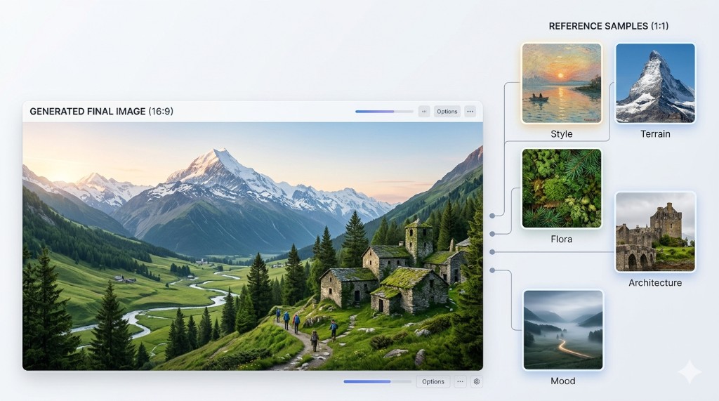 Stable multi-reference editing